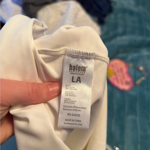 Balera White Lace Dancewear - Picture 5 of 5
